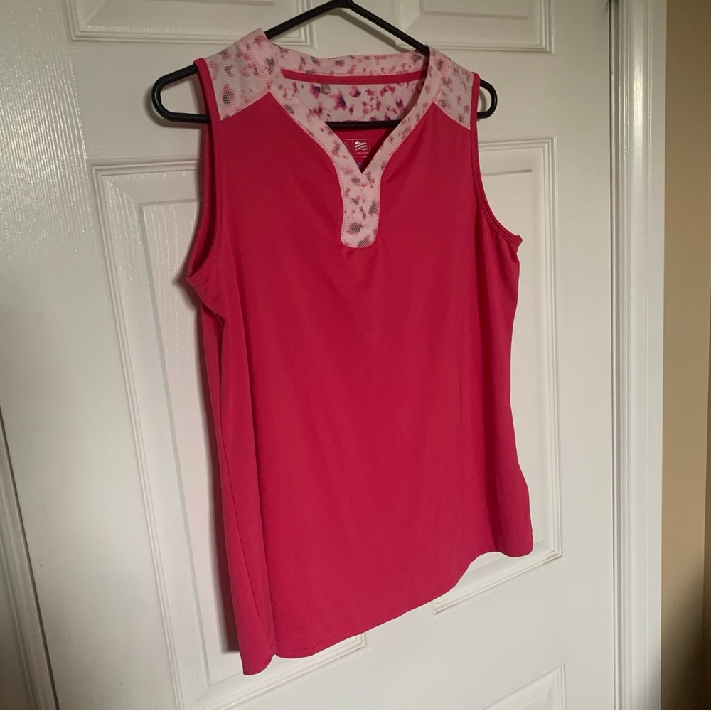 Adidas ClimaCool Pink Athletic Tank Top Sleeveless Moisture Wicking Large